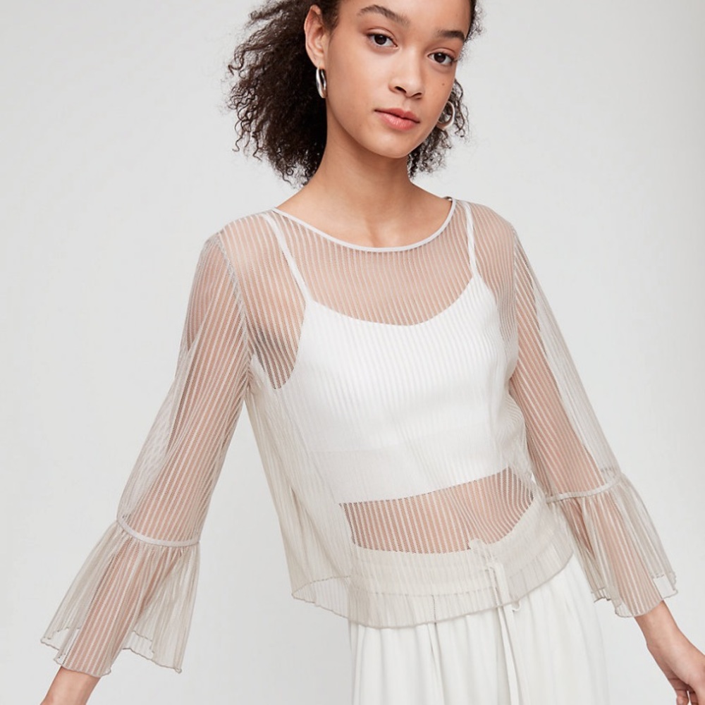 Aritzia Humbert Blouse - Cairo Gold